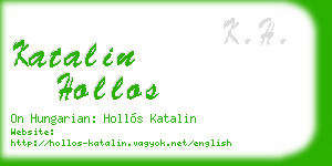 katalin hollos business card