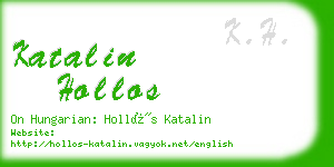 katalin hollos business card